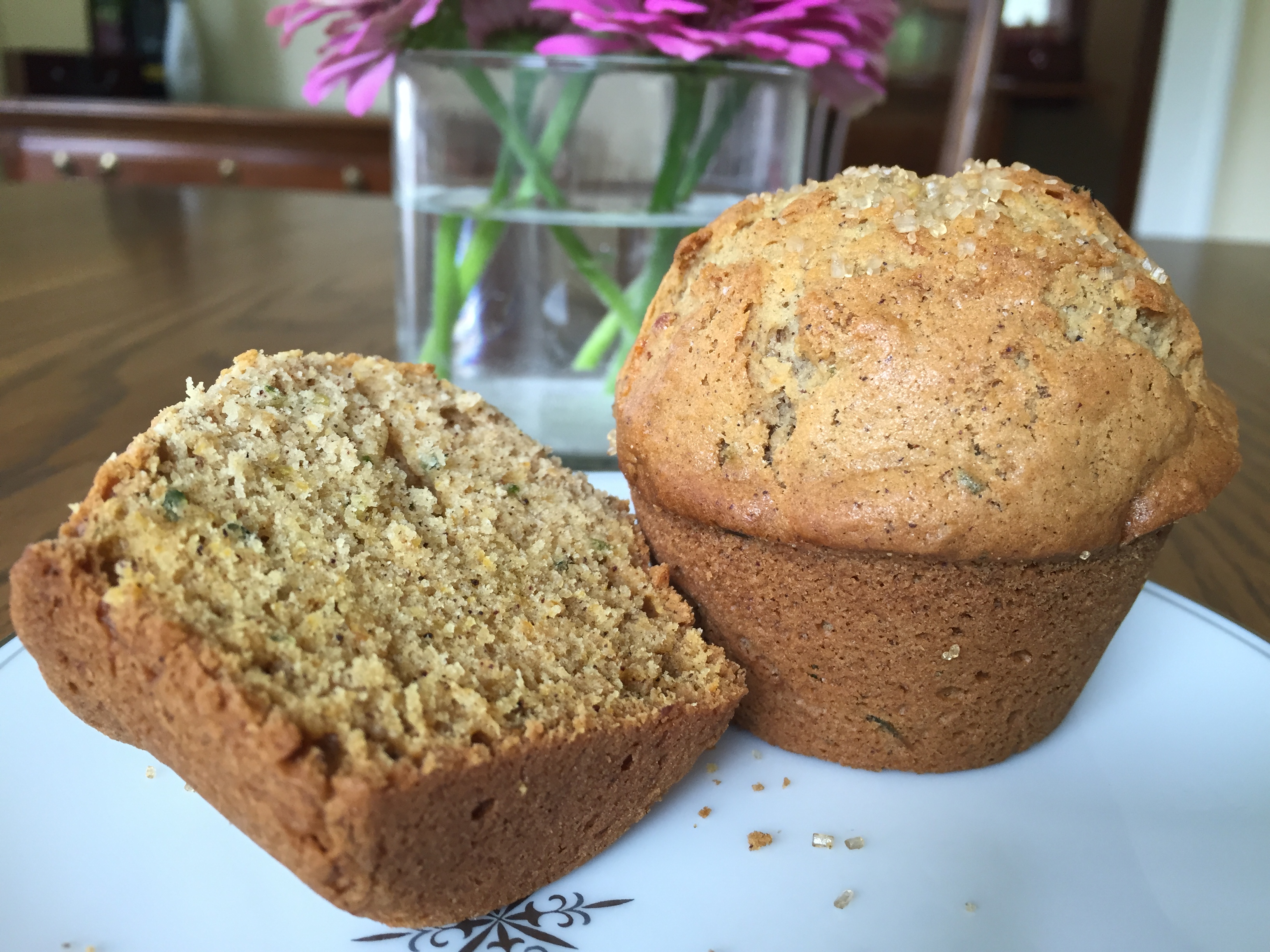 pumpkin spice zucchini muffins