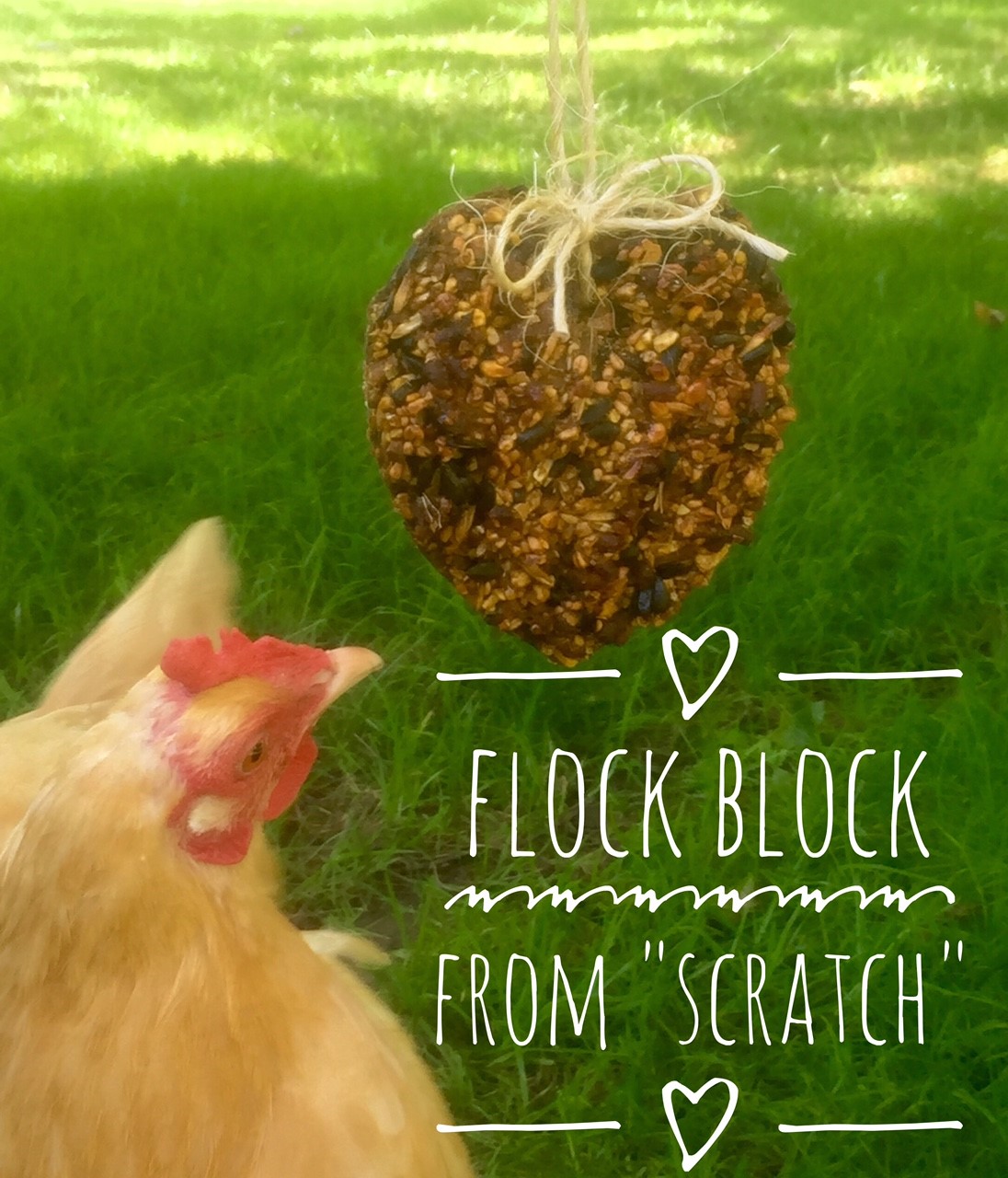 Flock Block From "Scratch" A Chick And Her Garden