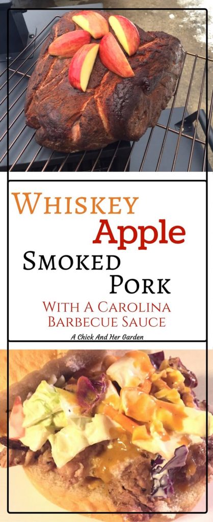 Whiskey Apple Smoked Pork - A Chick And Her Garden