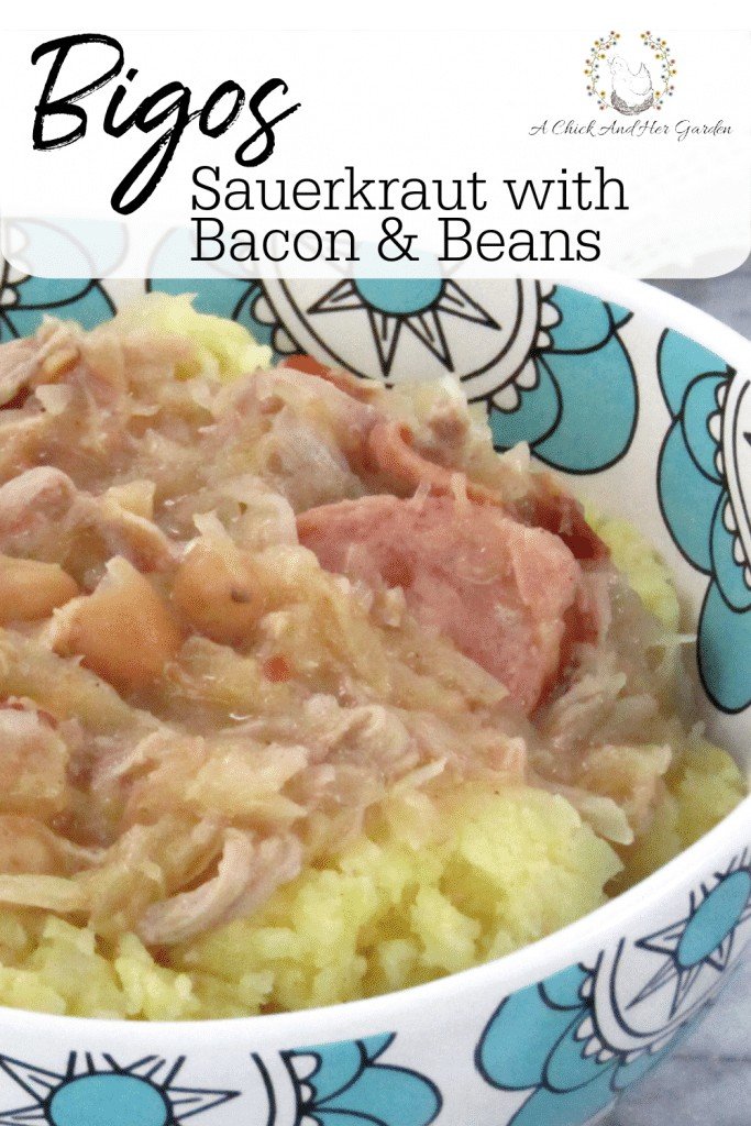 Hearty Sauerkraut with Bacon and Beans A Chick And Her Garden