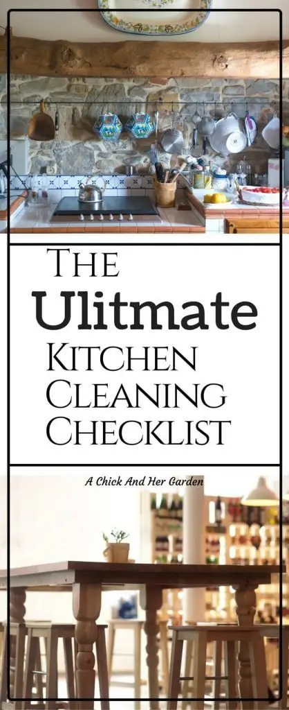 Keeping a kitchen fully cleaned can be such a pain! I always forgot something.  This new checklist with daily, weekly and monthly to-do's keeps me on track!