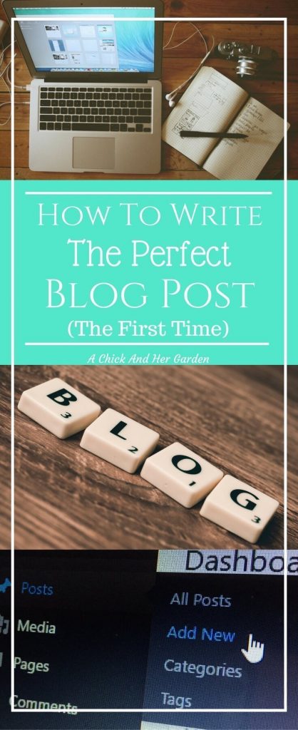 Learn how to write the perfect blog post! (Without having to keep going back to fix it!)