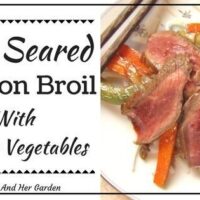 Pan Seared London Broil Recipe With Ginger Vegetables