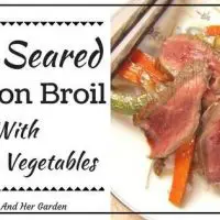 Pan Seared London Broil Recipe With Ginger Vegetables