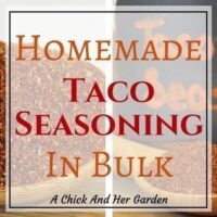 Homemade Taco Seasoning In Bulk