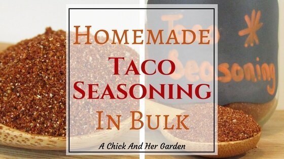 Homemade Taco Seasoning In Bulk