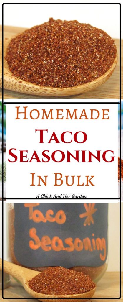 Ditch the store bought stuff and stock your pantry with this homemade taco seasoning in bulk!