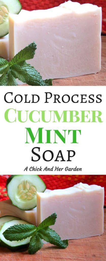 Cold process soap used to scare me! Until I tried my hand at it with this recipe! For a refreshing summer soap try cucumber mint soap!
