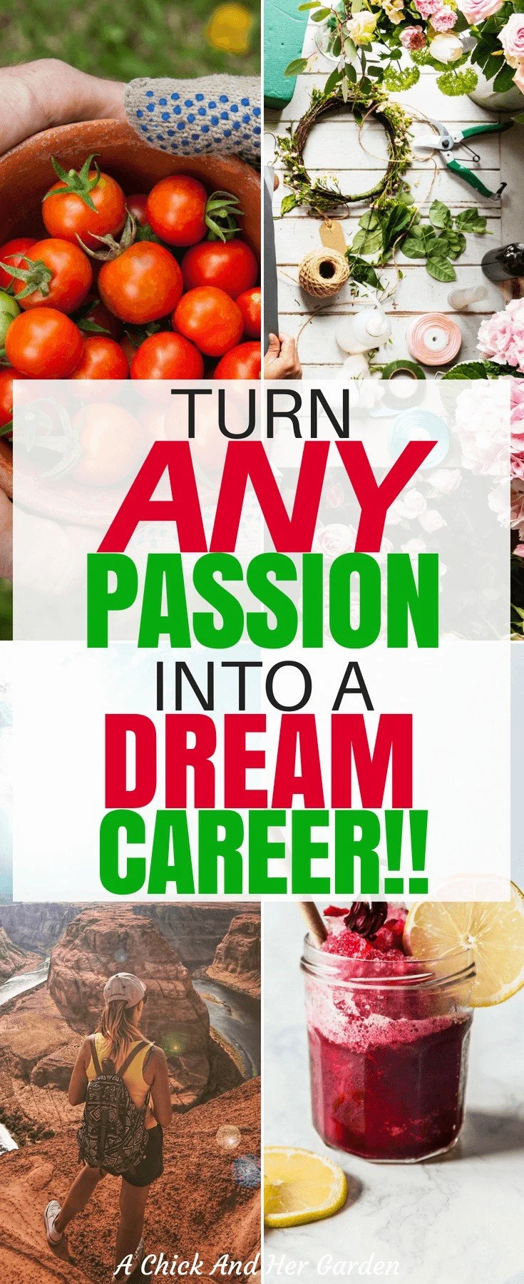 It is possible to turn you passion into a career! Any passion! Check out how she turned 10 chickens into a dream job! #lovewhatyoudo #makemoneyfromhome #makemoneyblogging #makemoneyonline #achickandhergarden