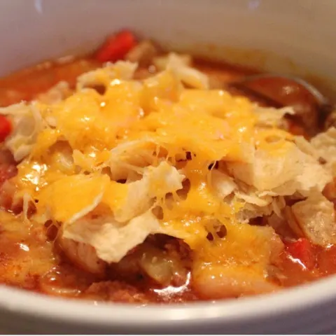 Chicken Chorizo Tortilla Stoup