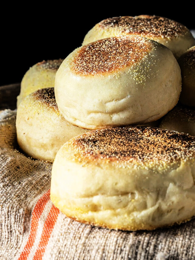 Homemade Sourdough English Muffins